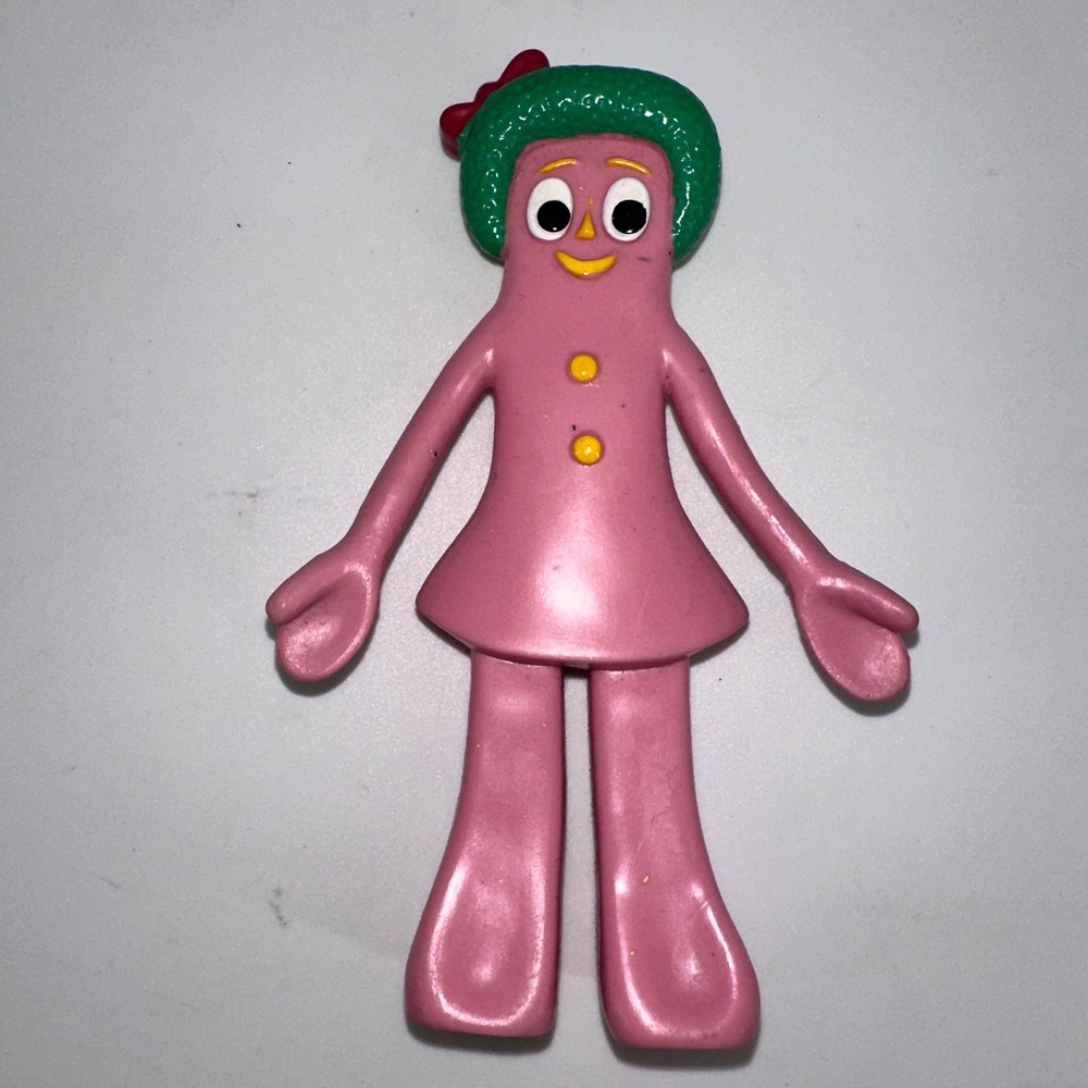 Vintage Gumby Bendable Toy Figure Prema Toy Co 2001 Girlcore Nostalgic‎ Pink